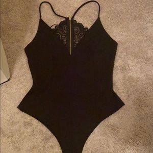 Black Windsor bodysuit